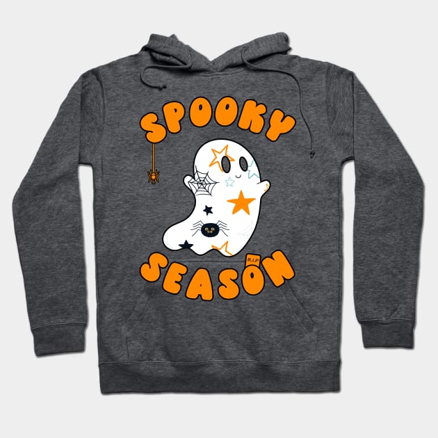 Spooky Season Cute Ghost Hoodie by ObscureDesigns